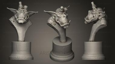 Busts of heroes and monsters (BUSTH_0353) 3D model for CNC machine